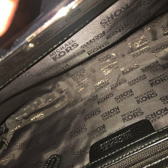 MICHAEL KORS LEATHER CLUTCH NWOT Grey Leather - Picture 8 of 8